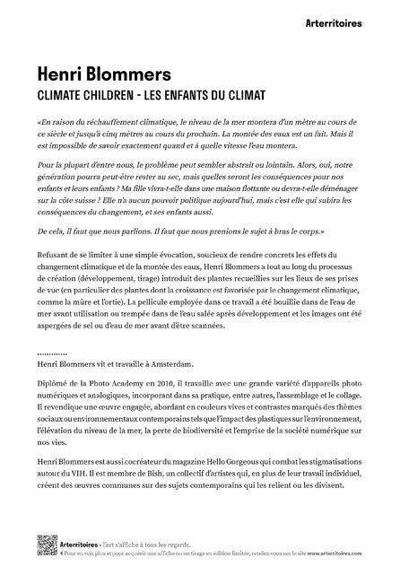 Climate children - Les enfants du climat  / 2020 - 2022